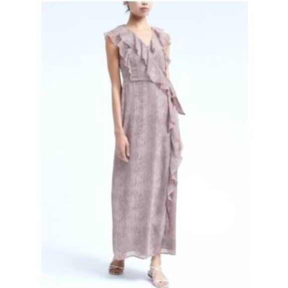 Banana Republic, Boho tan coloured maxi dress - Picture 13 of 15